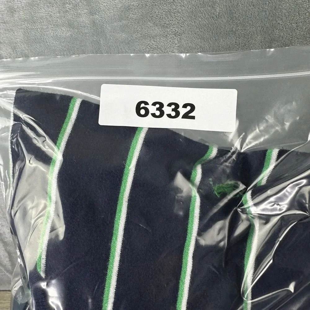 Polo Ralph Lauren 100% Pima Cotton Sweater‎ Mens 2XL Blue Green Striped